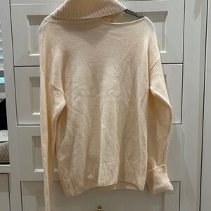 PAIGE Cream Cowl Neck Sweater